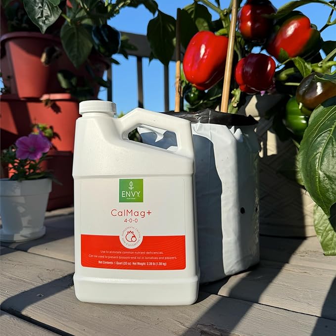 ENVY CalMag+ Fe (4-0-0) Professional Grade Calcium, Magnesium and Iron Liquid Plant Food | Superior Calcium Source (No Calcium Chloride) (8 oz)