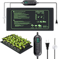 Seedling Heat Mat with Thermostat Controller for Plants Heating Pad Seed Starting Heating Warming Pad Temperature and Auto Off Timer Waterproof Warmer Fermentation Indoor Greenhouse Heater