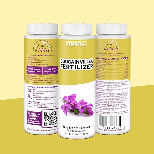 Bougainvillea Fertilizer – Liquid Plant Food for Bougainvillea Blooms & Healthy Growth, 8 oz