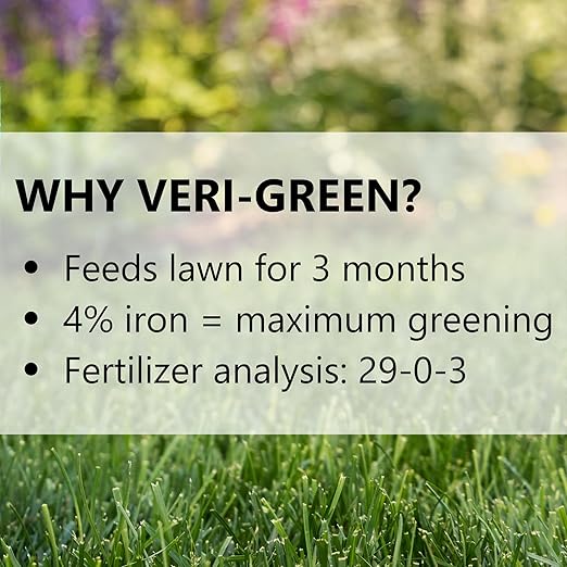 Jonathan Green (16005) Veri-Green Nitrogen Lawn Fertilizer - 29-0-3 Nitrogen Grass Fertilizer (15,000 Sq. Ft.)