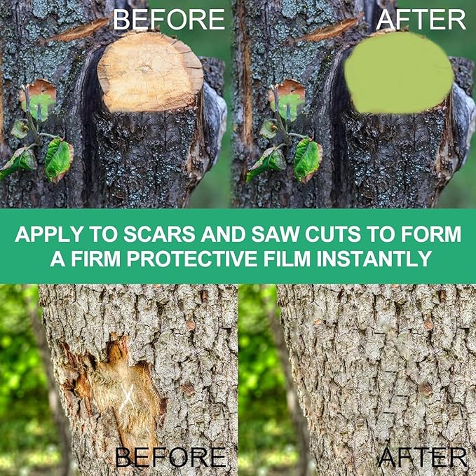Tree Wound Sealer & Dressing, New 500g Tree Pruning Sealer for Cut, Damaged Bark, Grafting – Effective Tree Repair Sealant for Shrub, Bonsai, Rose, Orchard | Horticulture Grade Seal Formula