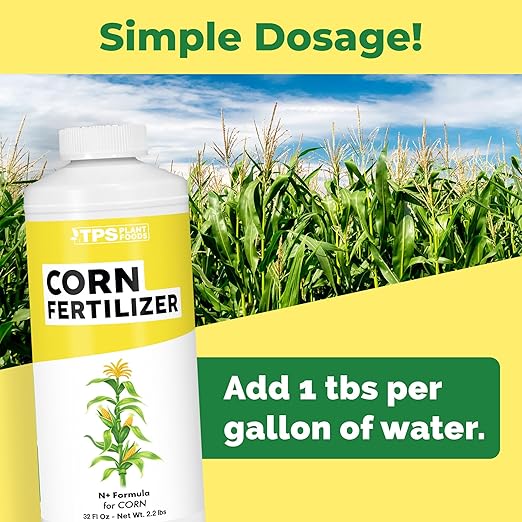 Corn Fertilizer – Liquid Plant Food for Bigger Ears, Strong Stalks & Healthy Kernel Development, 32 oz