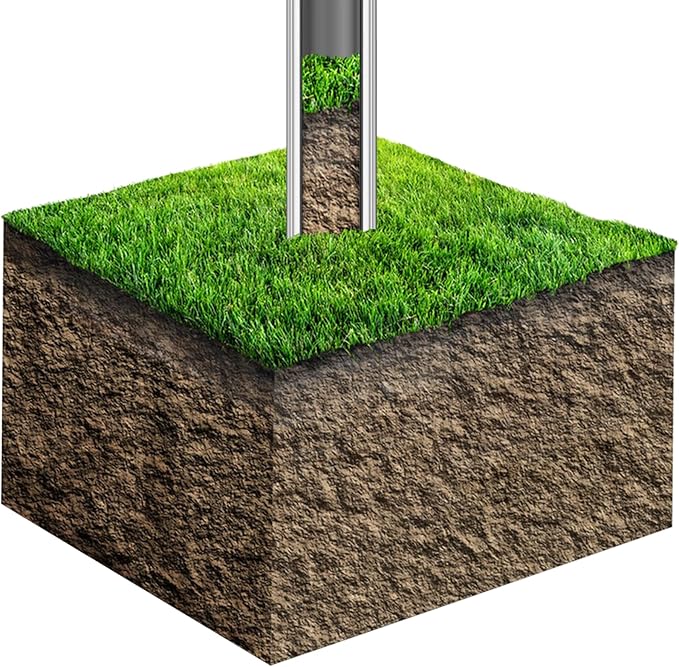 36" Soil Sampler Probe,Stainless Steel Soil Sampler Tool,Soil Core Sample Bags Soil Probe Tester, T-Handle Soil Test Kit Soil Probe with Foot Pedal for Soil Sampling Garden Lawn Farm