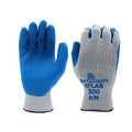 SHOWA Atlas 300 Original 1994 Crinkle Grip Work Gloves, Natural Latex Palm, Heavy Duty 10-Gauge for Construction, Landscaping, Gardening, & Masonry, Blue, X-Large, 1-Pair