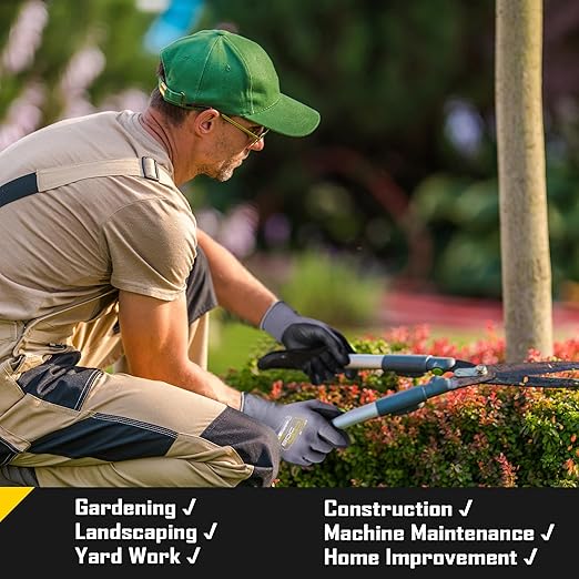 COOLJOB 3/12/36 Pairs Safety Work Gloves Microfoam Nitrile Rubber Coated, Seamless Knit Nylon with Full Fingers Touchscreen, Grip Nitrile Dipped, Ideal for Warehouse, Home Improvement, Grey Medium