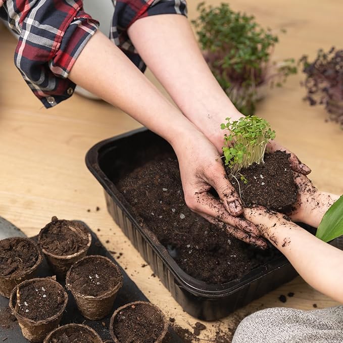 Doter Organic Vegetable Soil Mix 4qt, Indoor Plants Potting Mix for All Potted Vegetable Like Tomatoes Lettuce Bell Peppers, Grow Healthy houseplants Indoors