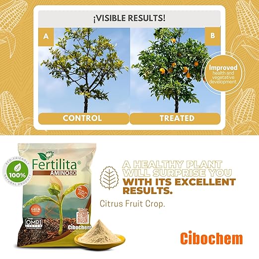 Amino ACIDS 80% More Concentrated - for Indoor and Outdoor Plants, LAWNS, Vegetables, and Fruit Trees - Supports Robust and Vigorous Growth,Better YIELDS - Water Soluble, Won't Burn