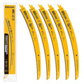 Goshine 5 Pack Japanese Teeth Reciprocating Saw Blades,15" Arc Curved Wood Pruning Sawzall Blades for Tree Trimming & Wood Cutting, with Storage Box(6TPI)