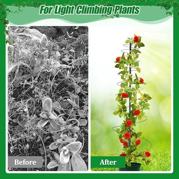 Trellis for Climbing Plants Outdoor,Plants Trellis 73 inch Support Metal Garden Trellis for Plants Flowers Light Vegetables Vine Support