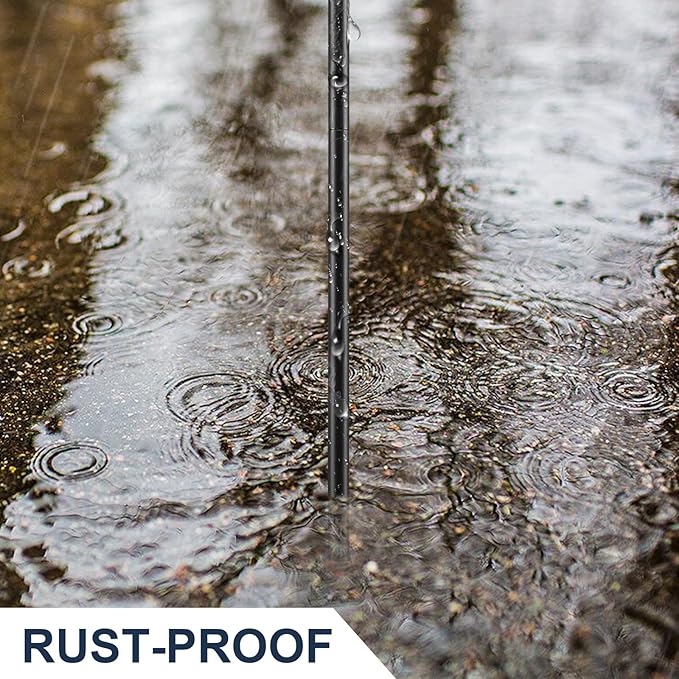 Soil Probe Rod, 48 Inch Metal Septic Tank Locator Tool, Ground Probe Rod for Soil Compaction, Locating Underground Pipes and Gopher Runs, Gardening