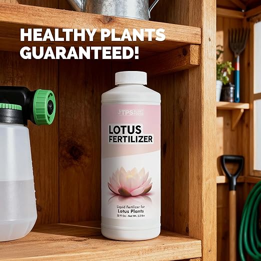 Lotus Fertilizer – Fish Safe Liquid Plant Food for Bigger Lotus Blooms & Stronger Roots 8 oz