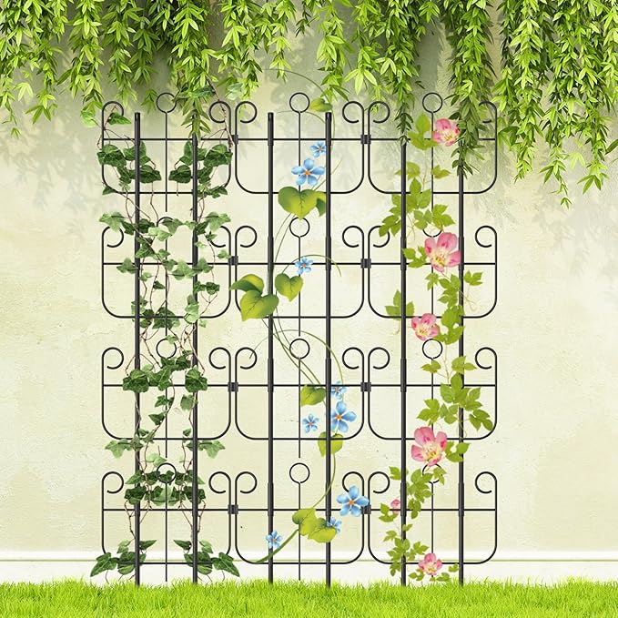 Trellis for Climbing Plants Indoor, Expandable Heavy-Duty Metal Trellis for Potted Plants Outdoor, Flowers Vine Ivy, Sturdy Houseplant Pothos Plant Climber Support, 20 Pack