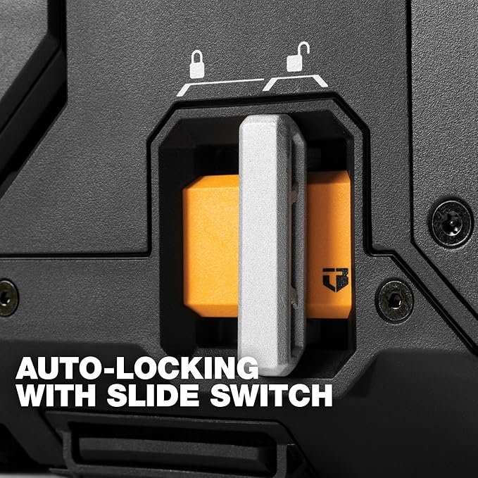 ToughBuilt StackTech Large Tool Box with Auto-Locking Interface, Self-Aligning Top, One-Hand Latch, Accessory Rails, Lock Points & IP65 Protection