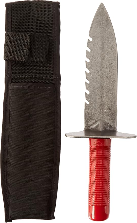 Lesche Digging Tool & Sod Cutter & Free Sheath! (Serrated on Left Side)