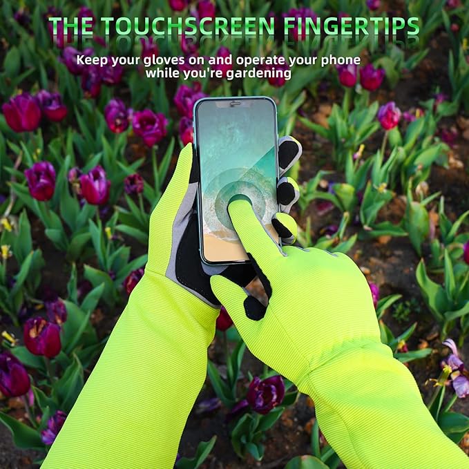 Gardening Gloves, Thorn Protective, Forearm Protection, Yard Work, Pruning, Outdoor Activity, Comfortable