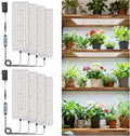 Aumtrly Grow Light, 1104 LED Full Spectrum Plant Lights for Indoor Growing Plants, Grow Lamp for Seed Starting (4 Panel/2 Pack) with UL Adapter, 6/12/16H Timer, 3 Light Modes, 5 Dimmable