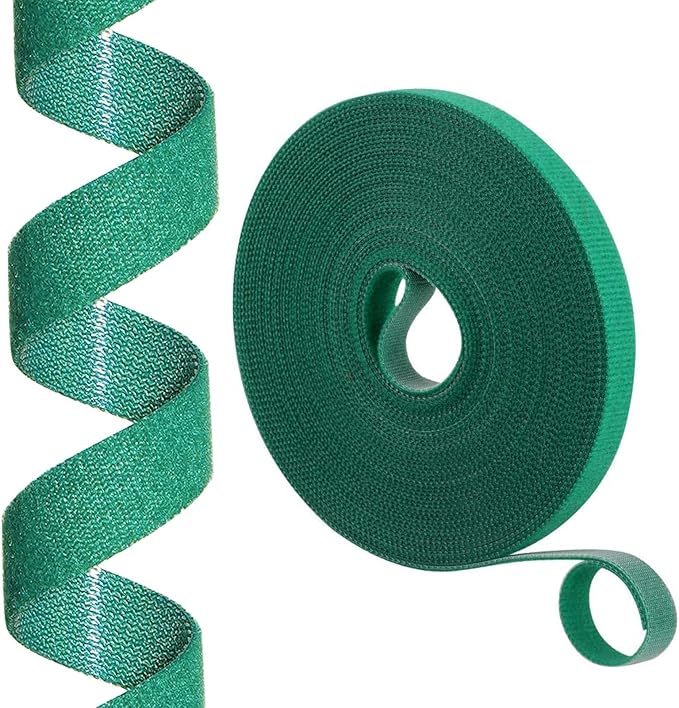 Plant Ties,Garden Tape for Plant,Reusable Adjustable Thicker Support for Growing Flowers,Tomato,Vines,Tree,Strong Grip,Tomato Vines Indoor Outdoor,32.8 ft x 0.47 Inch,1 roll