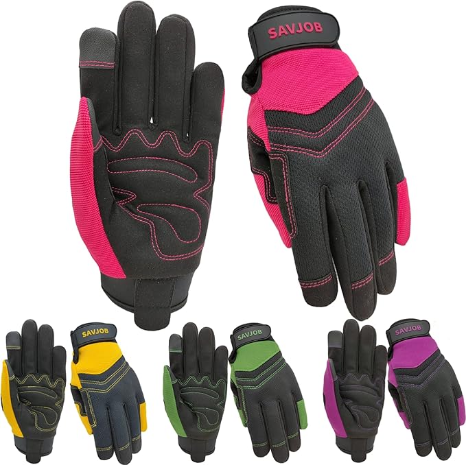 Safety Work Gloves for Men&Women,Utility Working Gloves,Mechanic Gloves,Yard Work Gloves,Performance Fit,Touchscreen
