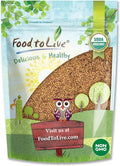 Food to Live - Organic Alfalfa Seeds for Sprouting, 8 Ounces Non-GMO, Edible Seeds, Pure, Vegan, Kosher, Bulk. Rich in Vitamin K, Vitamin C.