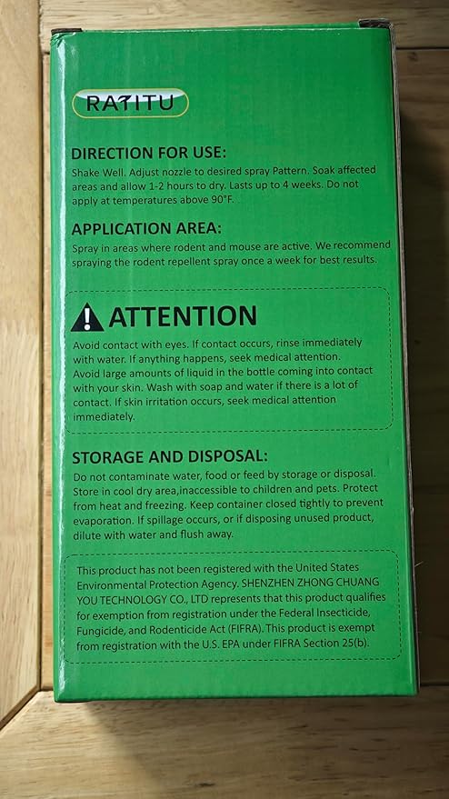 Natural Peppermint Oil Spray for Rodents 16 Oz, Mice Repellent Indoor/Outdoor, Squirrel Repellent Spray Mouse Rats Prevention On Home Yard Garage Warehouse Cars