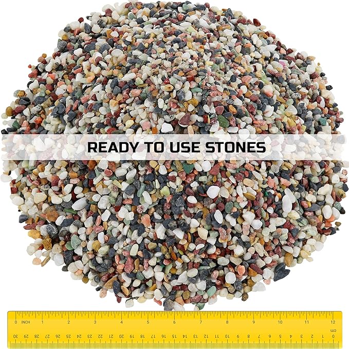 2LBS Bonsai Cactus Soil Potting Mix Succulent Rocks Pebbles for Plants Aquarium Pebbles for Fish Tank
