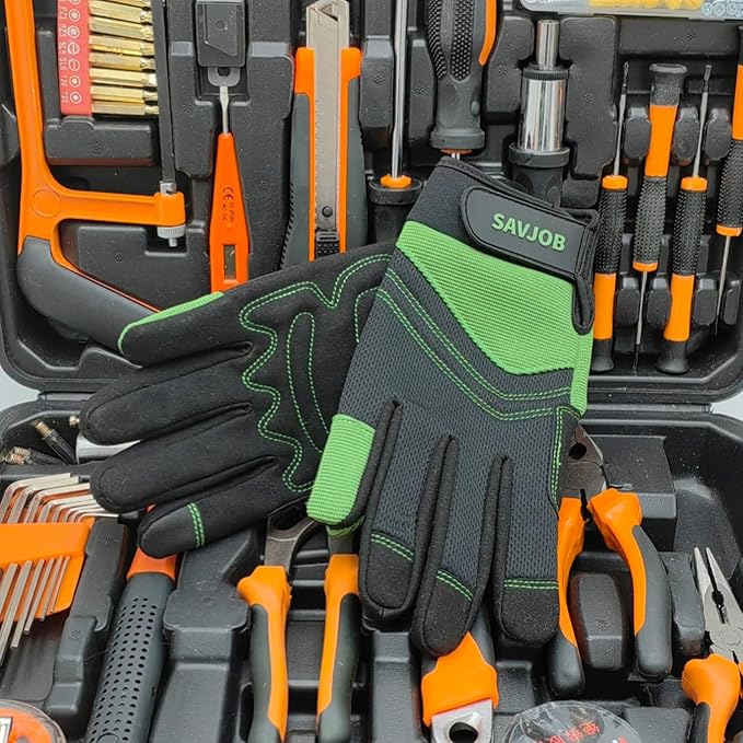 Safety Work Gloves for Men&Women,Utility Working Gloves,Mechanic Gloves,Yard Work Gloves,Performance Fit,Touchscreen