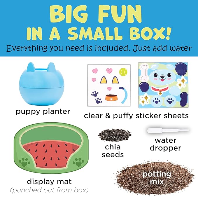 Creativity for Kids Plant-A-Pet: Puppy Toys for Girls - Mini Gifts for Girls, Arts and Crafts for Kids, DIY Activity Set & Spring Crafts (Ages 6+)