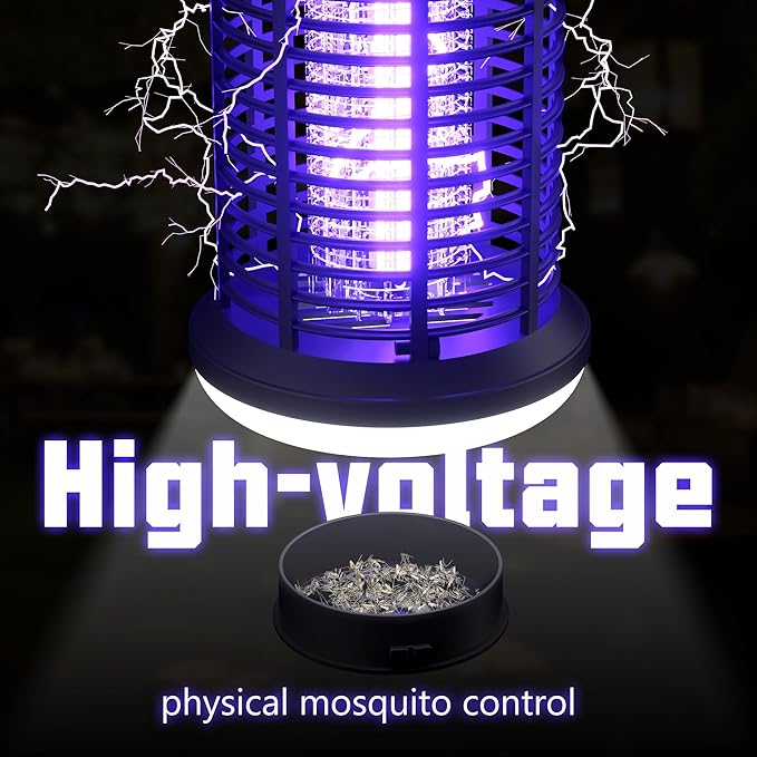 Zapper for Outdoor & Indoor, Safe for Kids & Pets, Covers 1500 Sq Ft, Family-Safe, Hanging Ring, Easy to Clean