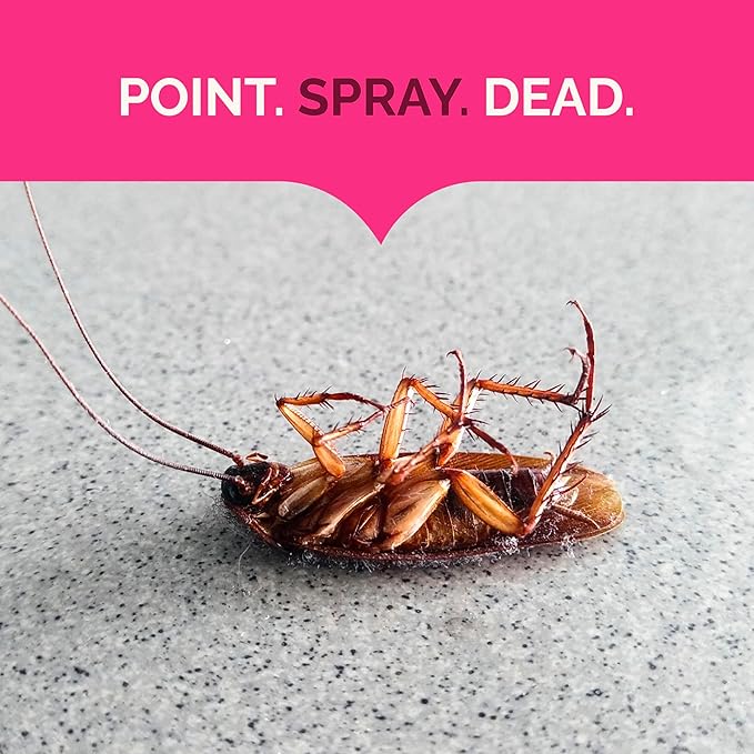 Hot Shot Ant, Roach and Spider Killer 17.5 Ounces, Aerosol Spray, Fresh Floral Scent, 6 Pack