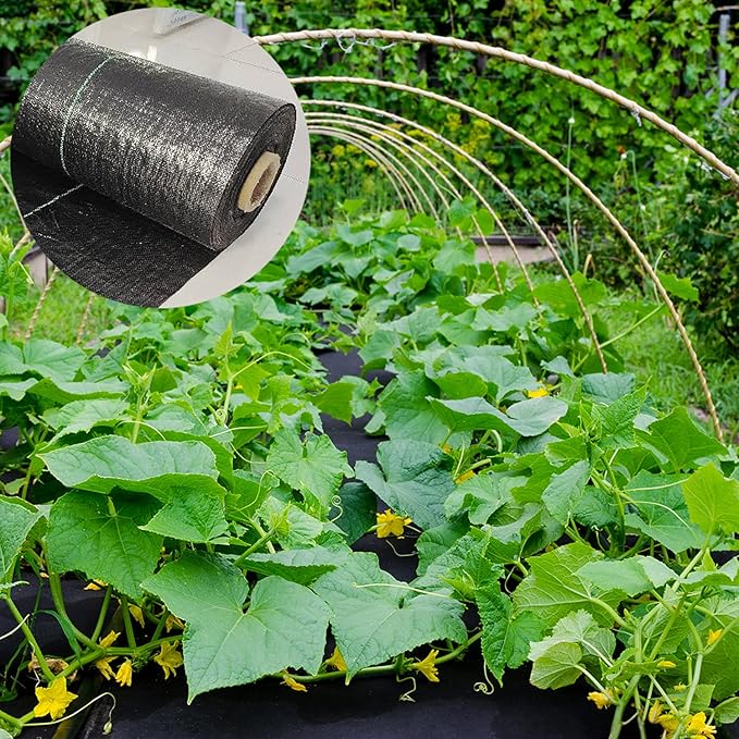 4ft x 100ft Garden Weed Barrier Landscape Fabric, Premium Ground Cover Weed Blocker Fabric Gardening Mat, Superior Weed Control for Vegetable Garden, Flower Bed, Mulch