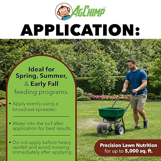 24-0-11 Professional Lawn Maintenance Fertilizer, 16lbs - 24% Quick-Release and 30% Slow-Release Nitrogen Blend for Immediate Green-up and Continuous Turf Growth - Covers 5,000 sq ft