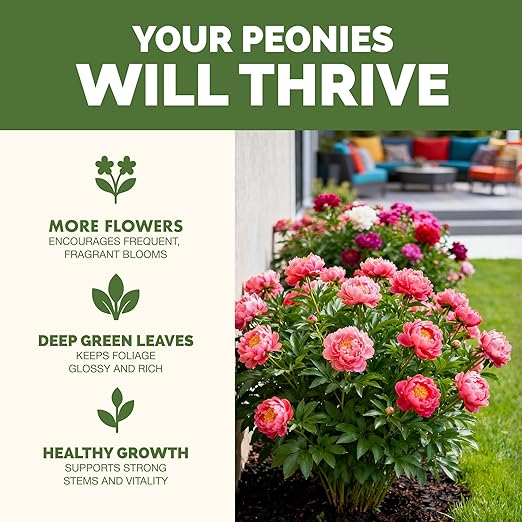 Peony Fertilizer – Liquid Plant Food for Bigger Blooms, Stronger Stems & Healthy Root Development, 8 oz