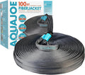 Aqua Joe AJFJH100B 1/2-Inch 100-Foot Ultra-Flexible Kink-Free Fiberjacket Garden Hose, 300 PSI Burst Rated