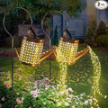 2 Pack Watering Can with Lights,Solar Lanterns Outdoor Hanging Waterproof Garden Decor,Solar Outdoor Garden Decorative,Decorations for Lawn Path Patio