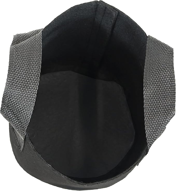 Sunnydaze 5-Pack of 1-Gallon Garden Grow Bags for Vegetables - Black 300 GSM Non-Woven Polypropylene Felt Fabric Flower Pots and Planters with Handles - Gardening Containers