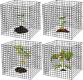 4 Packs Wire Plant Protectors,15.7" X 15.7" Wire Mesh Plant Protector cage,DIY Garden and Vegetable Protectors,Plant Cage to Protect Plants from Animals