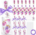 Capoda 12 Sets Floral Garden Shovels Bulk Gardening Gift for Women Garden Tools Floral Hand Heavy Duty Christmas Trowels Thank You Cards with Bags for Mom Gift Birthday Teacher(Purple,Elegant)