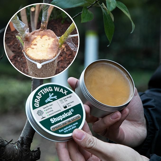 Tree Grafting Wax Set, Tree Wound Pruning Sealer with Sealing Tape, Grafting Wax for Roses Fruit Bonsai Shrubs Plant Healing