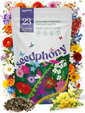 23 Wildflower Hummingbird & Butterfly Mix 4 oz - 100,000 Non-GMO Heirloom Wildflower Seeds for Planting Garden, Perennial Flowers to Attract Bees, Butterflies & Birds in Waterproof Packet