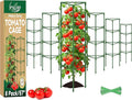 Legigo 6 Pack 57 Inch Tomato Cage for Garden, Heavy-Duty Tomato Trellis Plant Support Stakes, Adjustable Garden Trellis Plant Cage for Climbing Plants Peppers Outdoor Raised Garden Bed and Vegetables