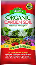 Espoma Organic All-Purpose Garden Soil Natural and Organic in Ground Planting Mix. Use when Planting & Transplanting. For Organic gardening. 1 Cubic Foot Bag
