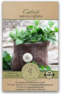 Gaea's Blessing Seeds - Catnip Seeds - Non-GMO Heirloom Seeds Nepata Cataria Open-Pollinated - with Easy to Follow Instructions - 90% Germination Rate Net Wt. 1.1g (Single Pack)