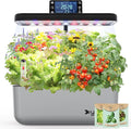 Hydroponics Growing System Kit with Seeds: 12 Pods Indoor Herb Garden Kit with LED Grow Light Plant Germination Kit Aeroponic Healthy Fresh Herbs Vegetables Hydroponic Planter for Home Kitchen Office