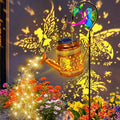 Big Solar Lanterns Outdoor Waterproof, Gifts For Mom Grandma Women Wife Daughter Mother's Day, Fairy Watering Can Garden Decor With Shepherd Hook, Hanging Solar Light Yard Art Outside Patio Path Decor