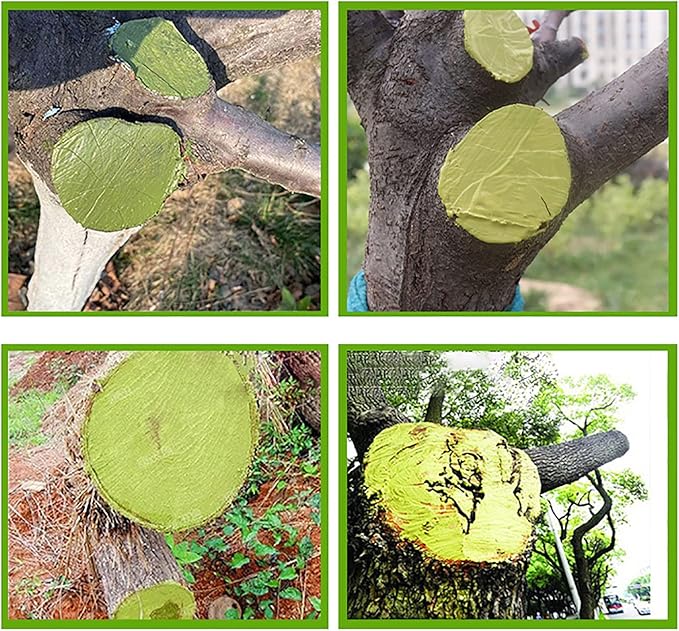 Tree Wound Sealer, Tree Pruning Sealer, Tree Grafting Supplies, Tree Wound Sealer Healing Paste, Bonsai Cut Paste, Pruning Sealer And Tree Wound Dressing for Trees, Shrubs, Roses (2Pcs*100g +2*Brush)