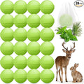 24 Pack Deer Repellent - Powerful Deer and Rabbit Repellent Balls, Deer Deterrent Deer Rabbit Repeller for Garden Plants Flower Vegetable Tree Keep Deer Rabbit Out of Lawn, Pet Children Vegetable Safe