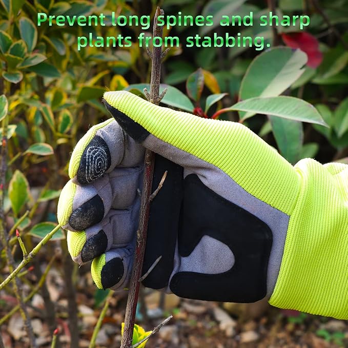 Gardening Gloves, Thorn Protective, Forearm Protection, Yard Work, Pruning, Outdoor Activity, Comfortable