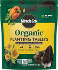 Miracle-Gro Organic Planting Tablets - for Transplants and Starter Plants, Formulated with Calcium, Plant Fertilizer, Boosts Early Rooting, OMRI Listed, 20 Tablets