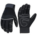 HANDLANDY Work Gloves Mens & Women, Utility Safety Mechanic Working Gloves Touch Screen, Flexible Breathable Yard Work Gloves (Small, Black)