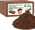 Organic Coco Coir 2 Pcs Compressed Coconut Coir Bricks Coconut Fiber Husk Substrate Mulch Coconut Bark Core Growing Medium Peat Moss Soil High Nutrition for Plants Gardening Seed Starting Soil Mix